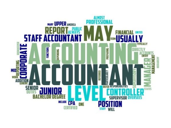 Accounts Staff Typography Sticker