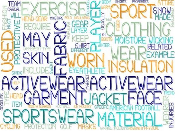 Activewear Wordcloud Banner