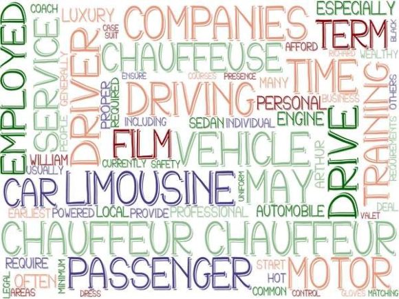 Chauffeur Wordcloud Banner