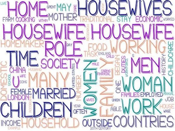 Housewife Wordcloud Tie Dye