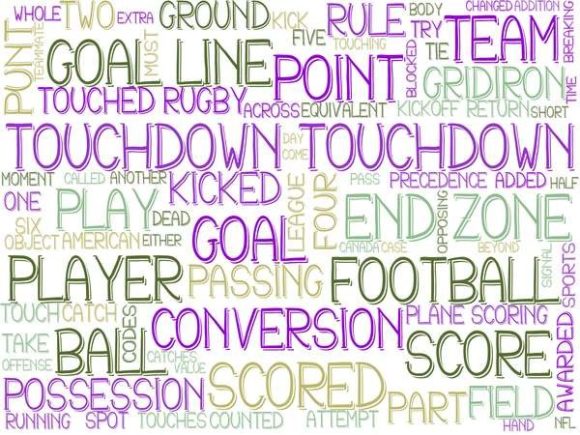 Touchdown Wordcloud Banner