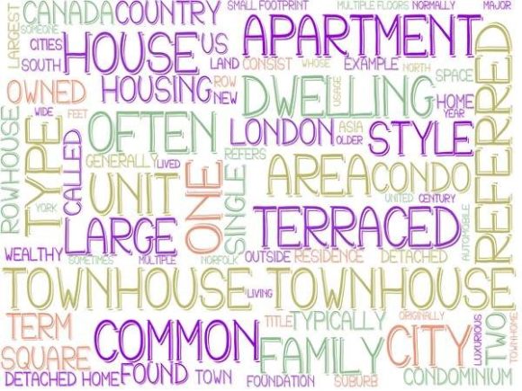 Transform Your Design with Townhouse Wordcloud Book Cover